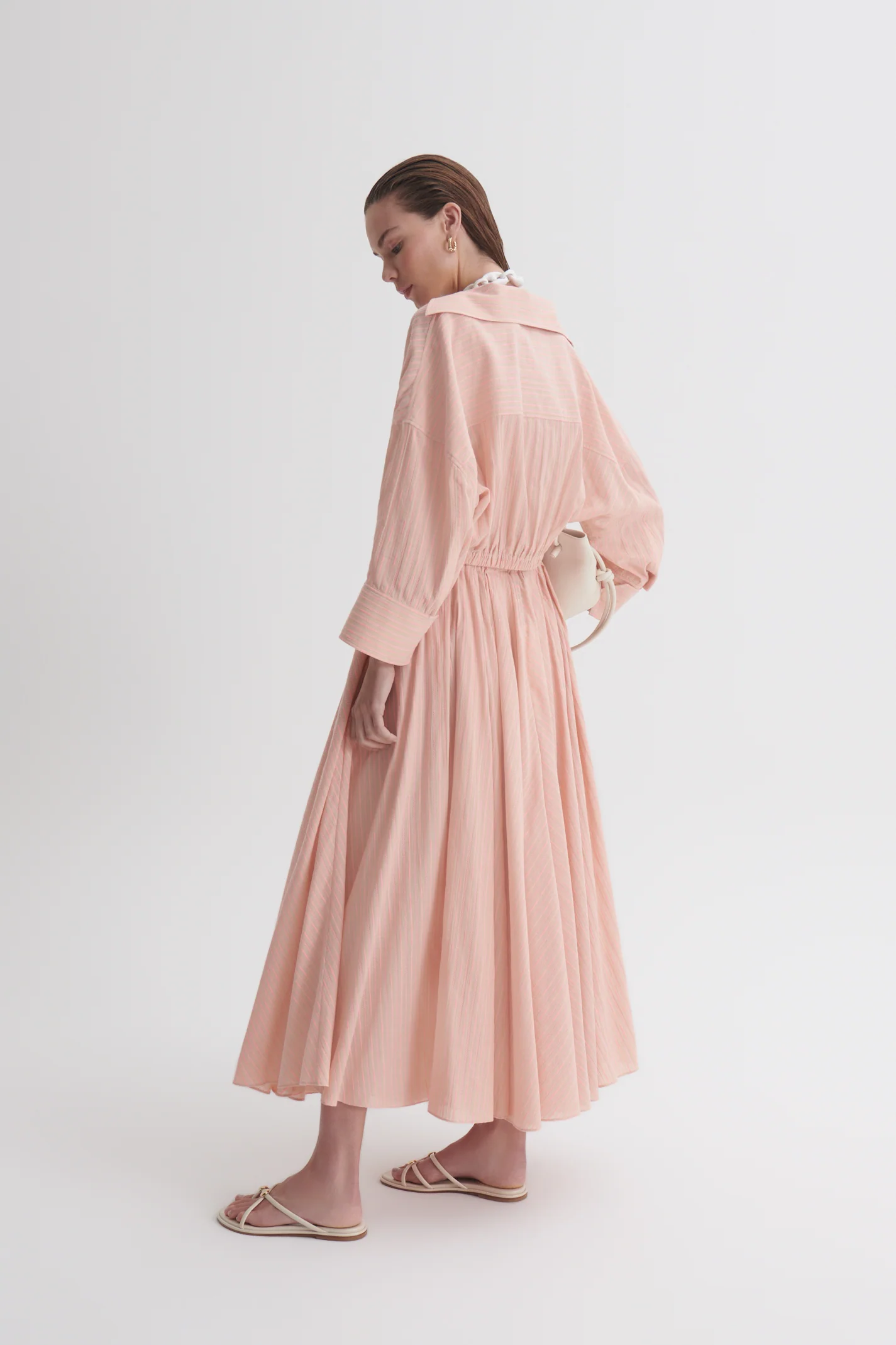 STRIPE GATHER SKIRT - Image 5