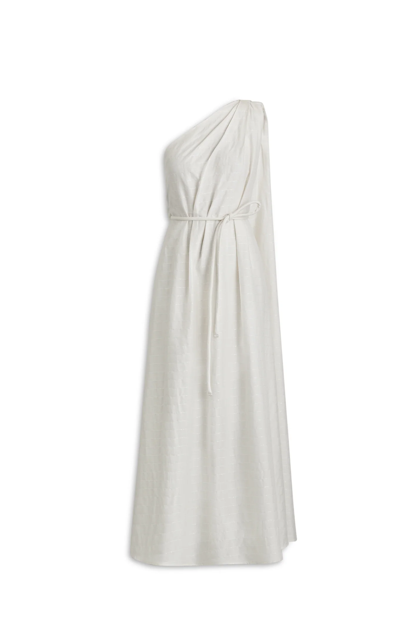 STRIPE SEQUIN ONE SHOULDER DRESS