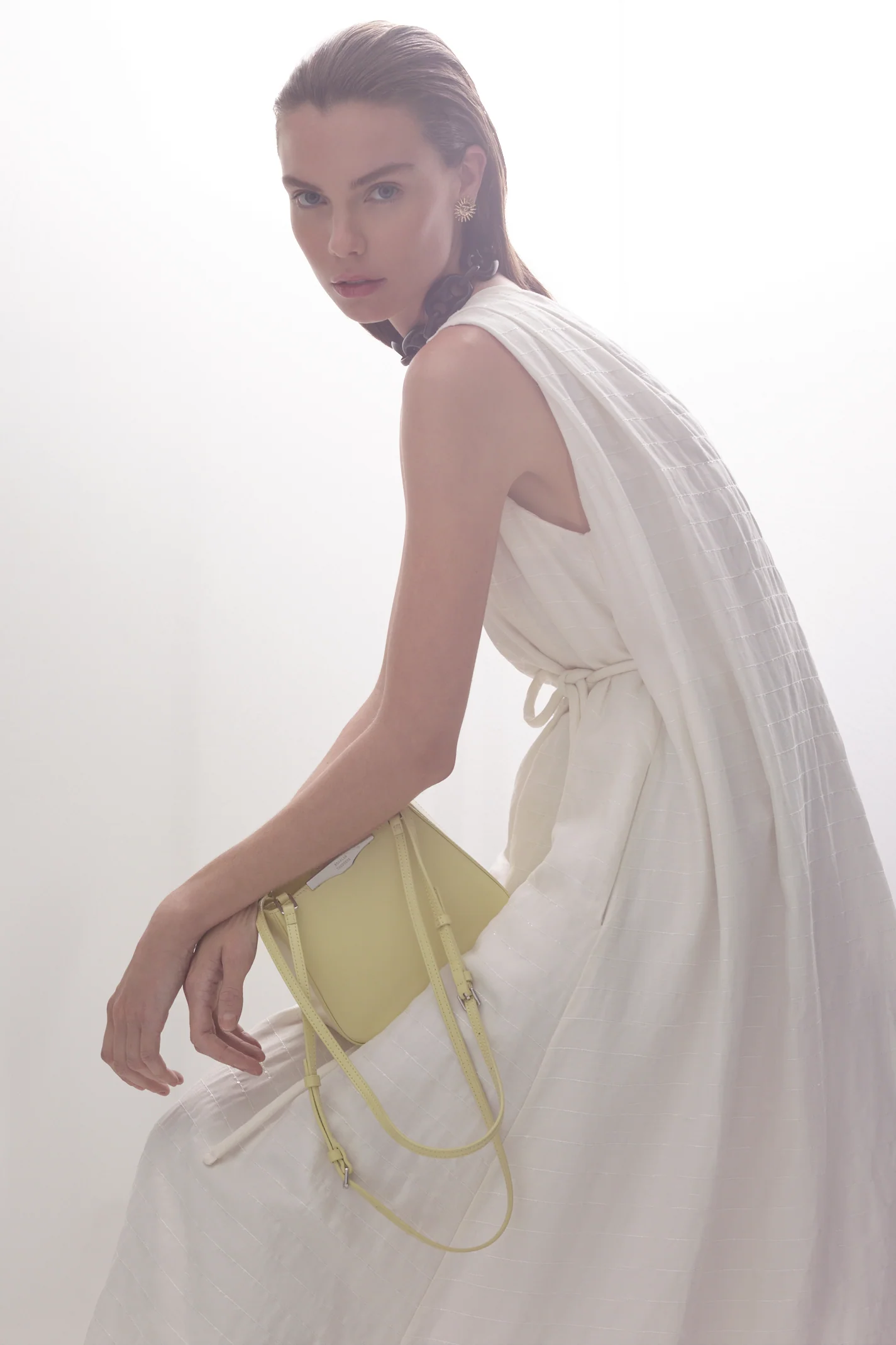 STRIPE SEQUIN ONE SHOULDER DRESS - Image 10