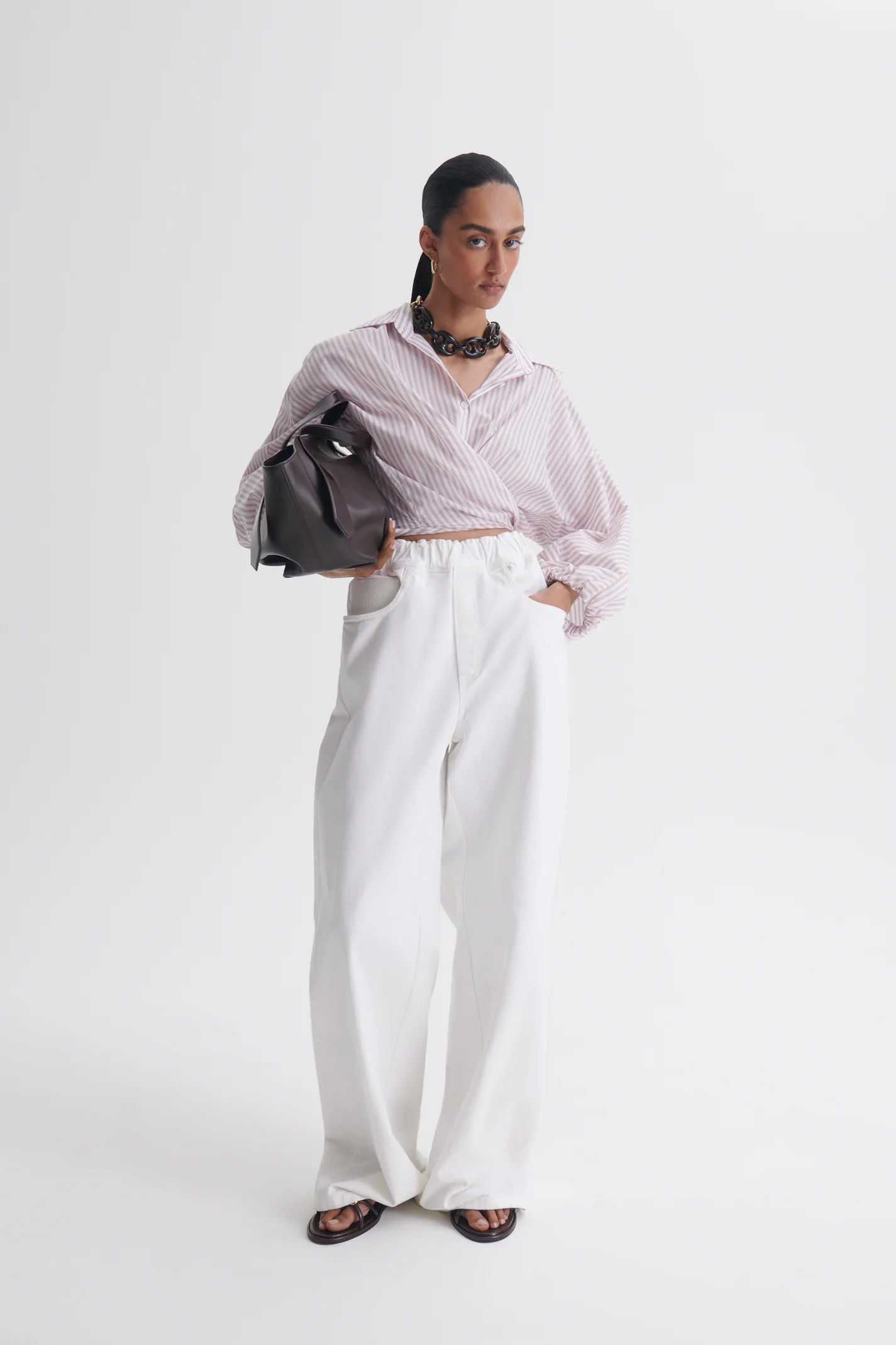 STRIPE VOILE SHIRT - Image 3