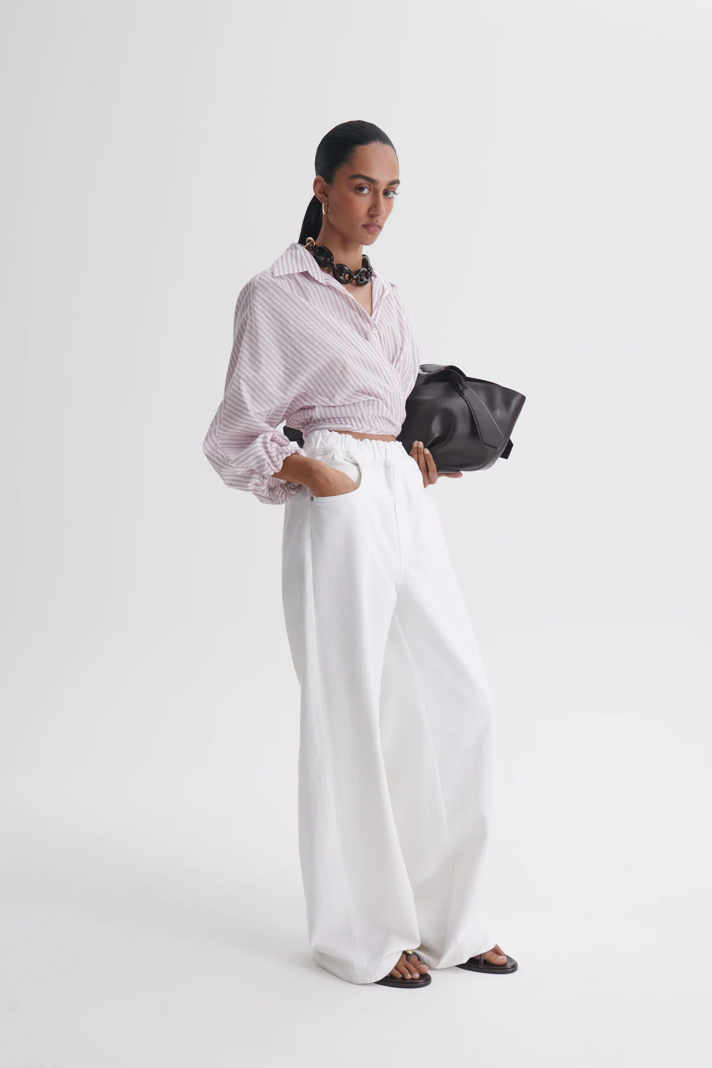 STRIPE VOILE SHIRT - Image 4