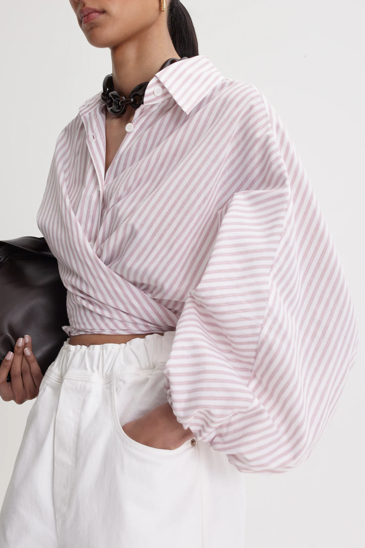 STRIPE VOILE SHIRT - Image 9