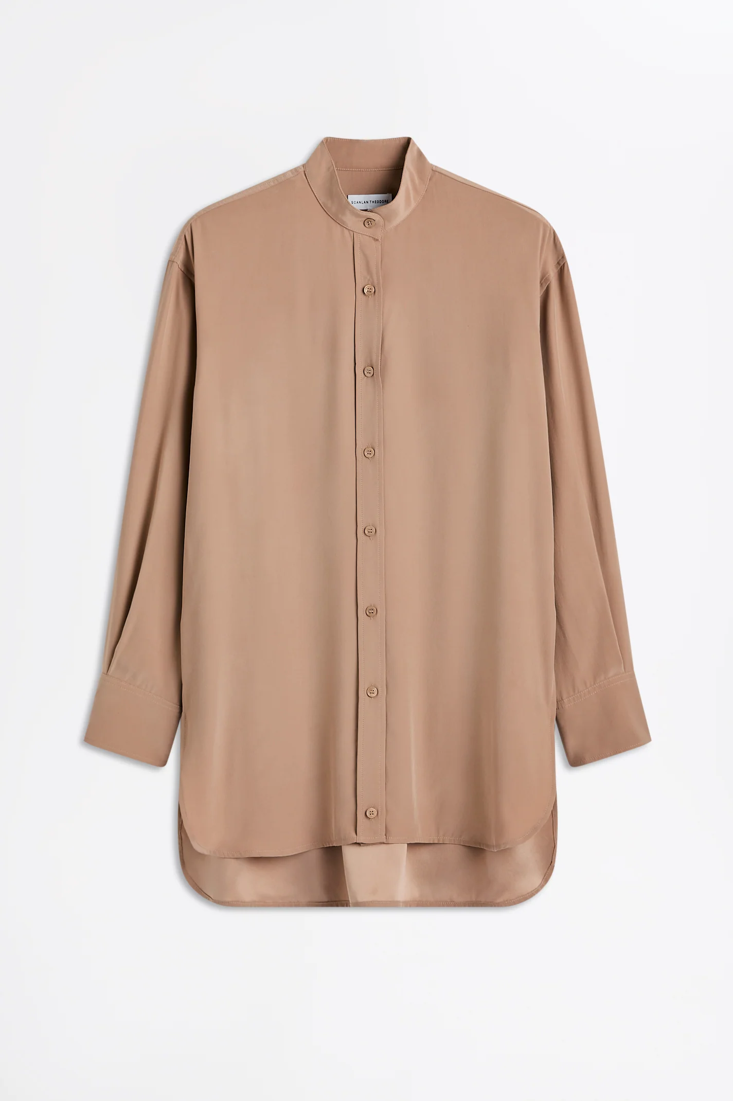 SUEDED SILK CREW NECK SHIRT - Image 2