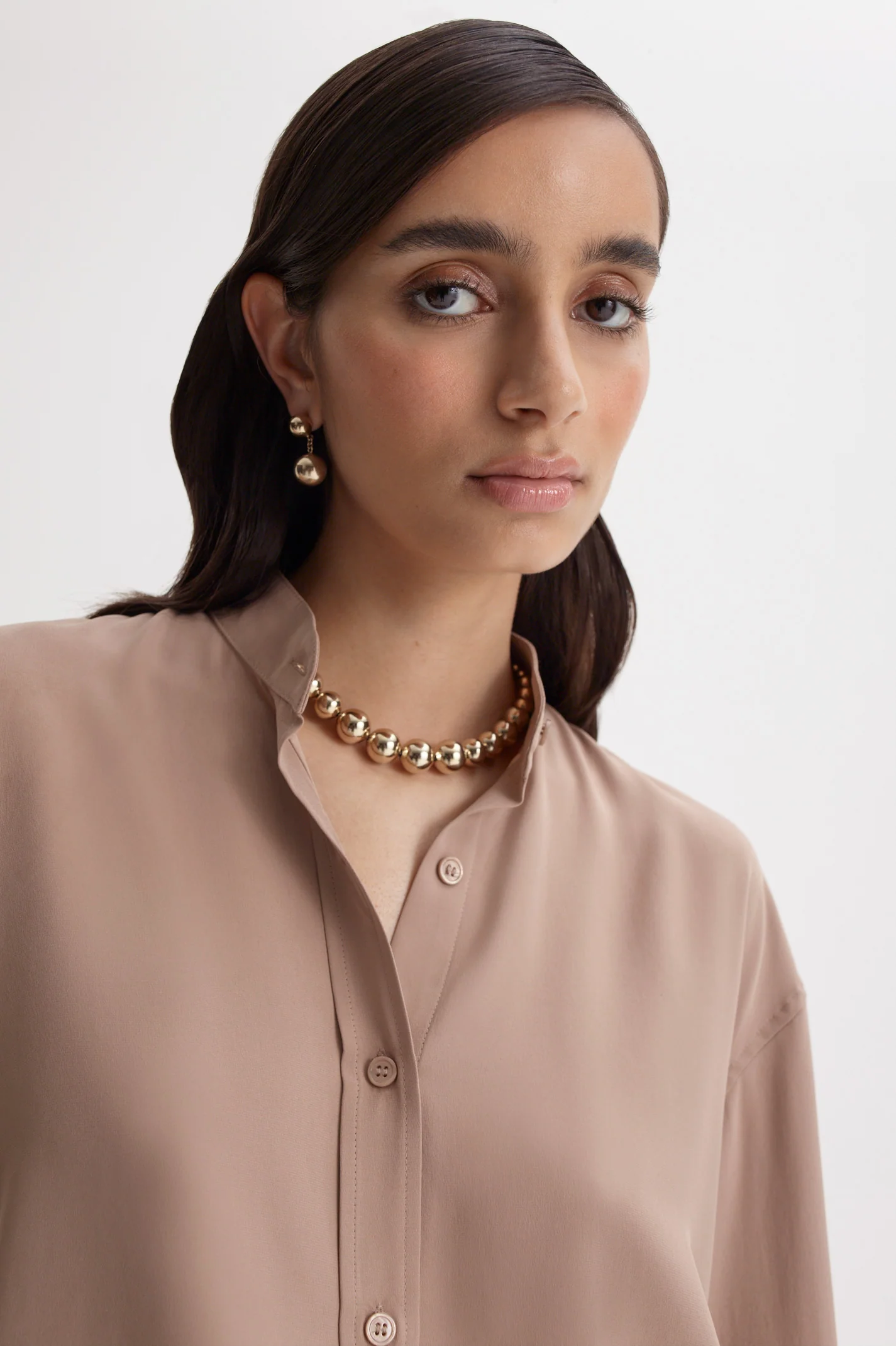 SUEDED SILK CREW NECK SHIRT - Image 8