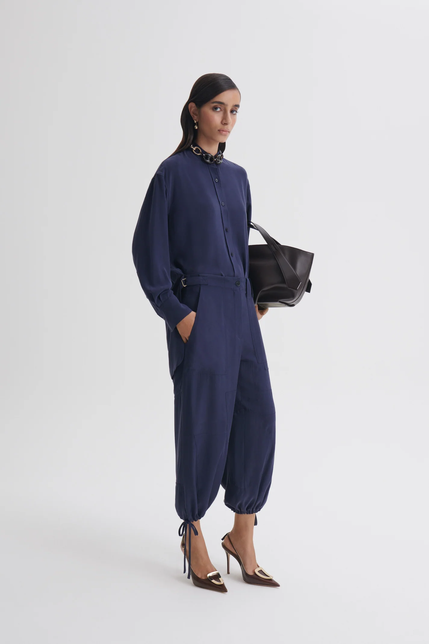 SUEDED SILK CREW NECK SHIRT - Image 4