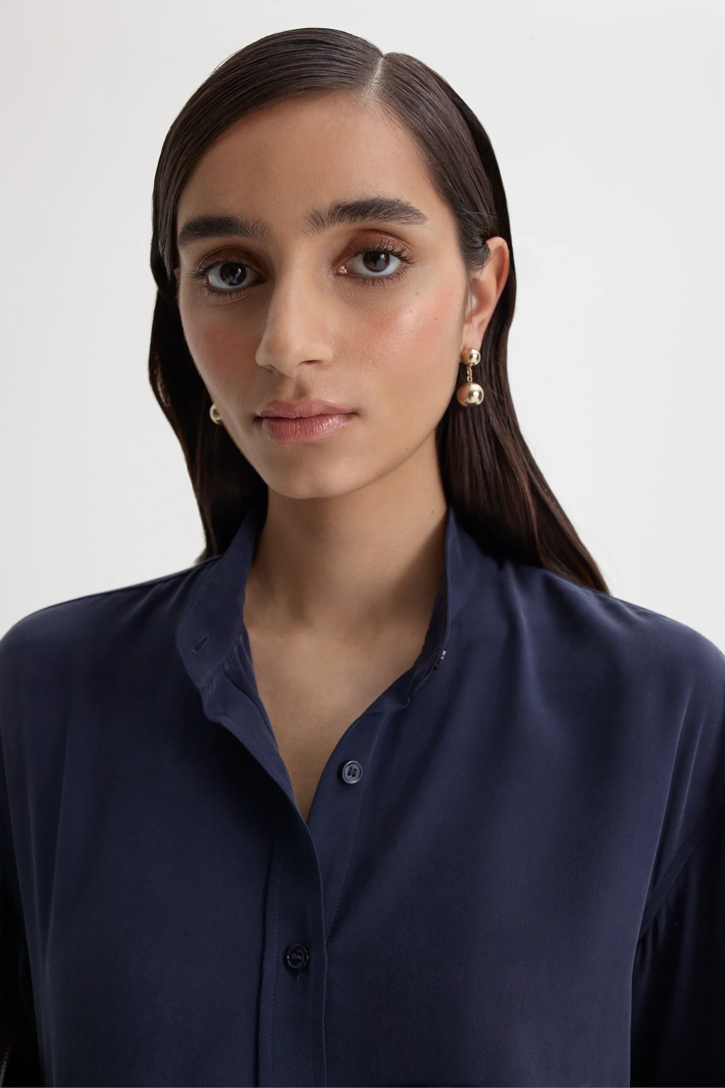 SUEDED SILK CREW NECK SHIRT - Image 7