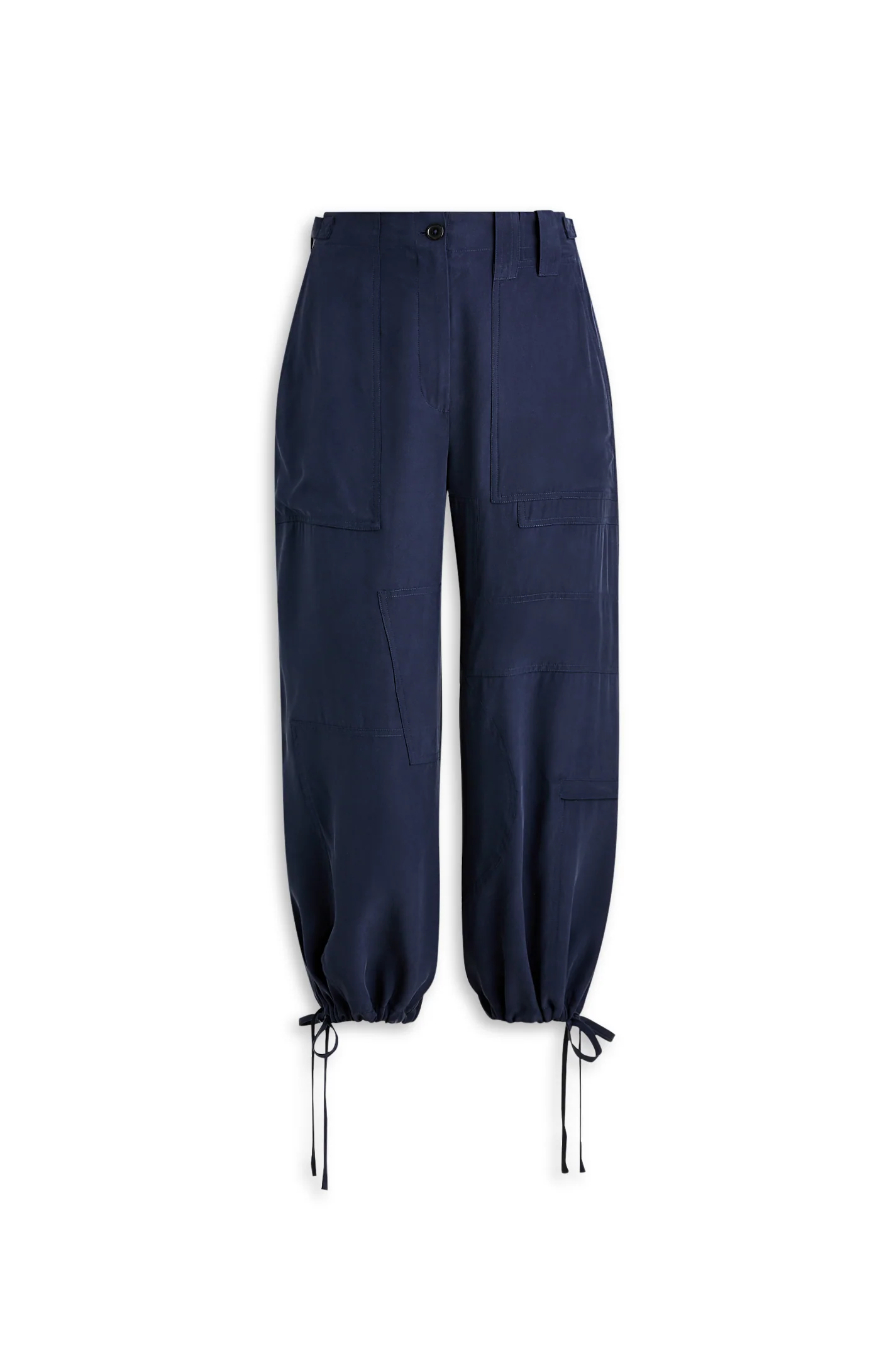 SUEDED SILK CROP CARGO