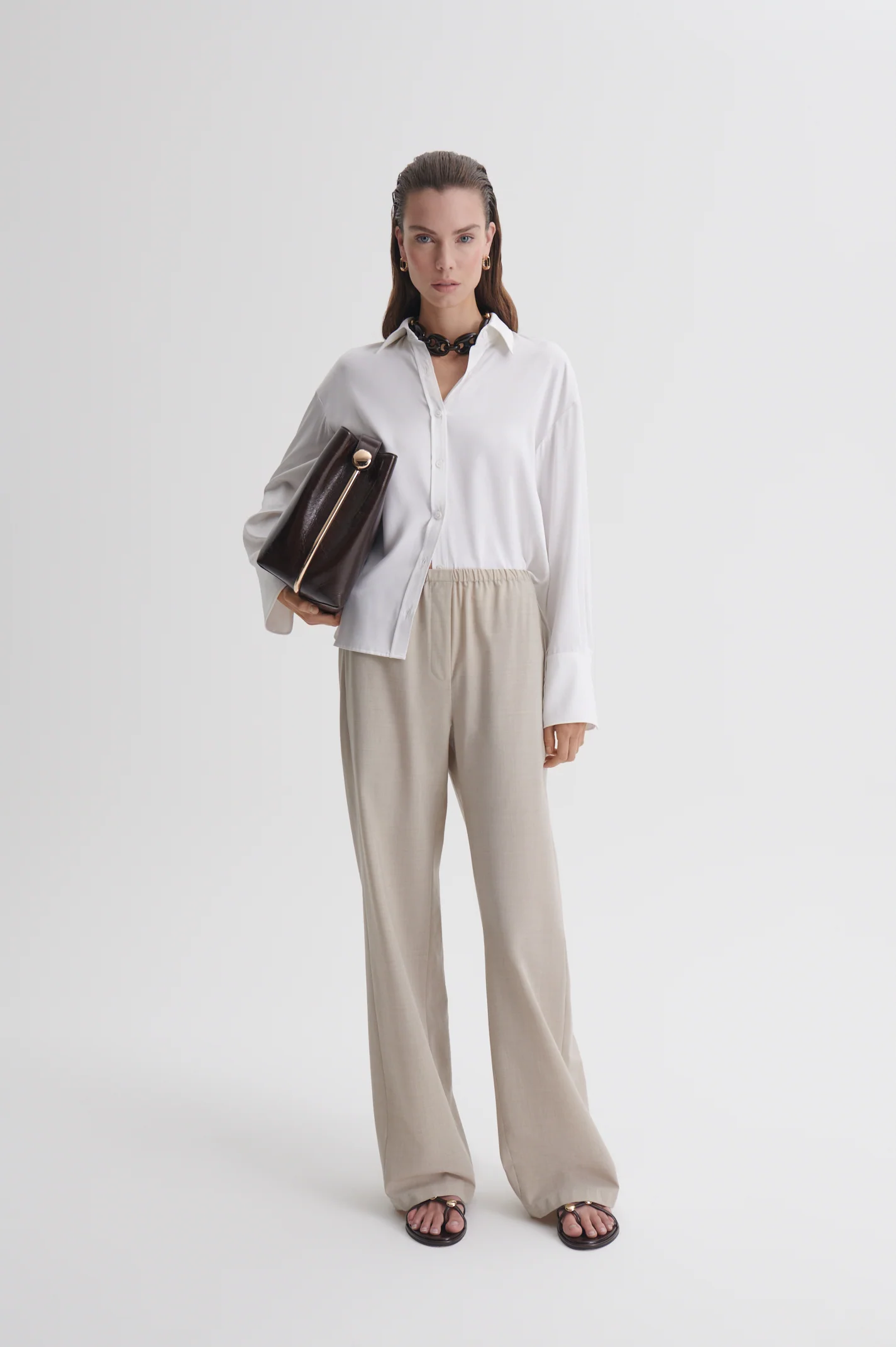 SUEDED SILK OVERSIZED SHIRT - Image 4