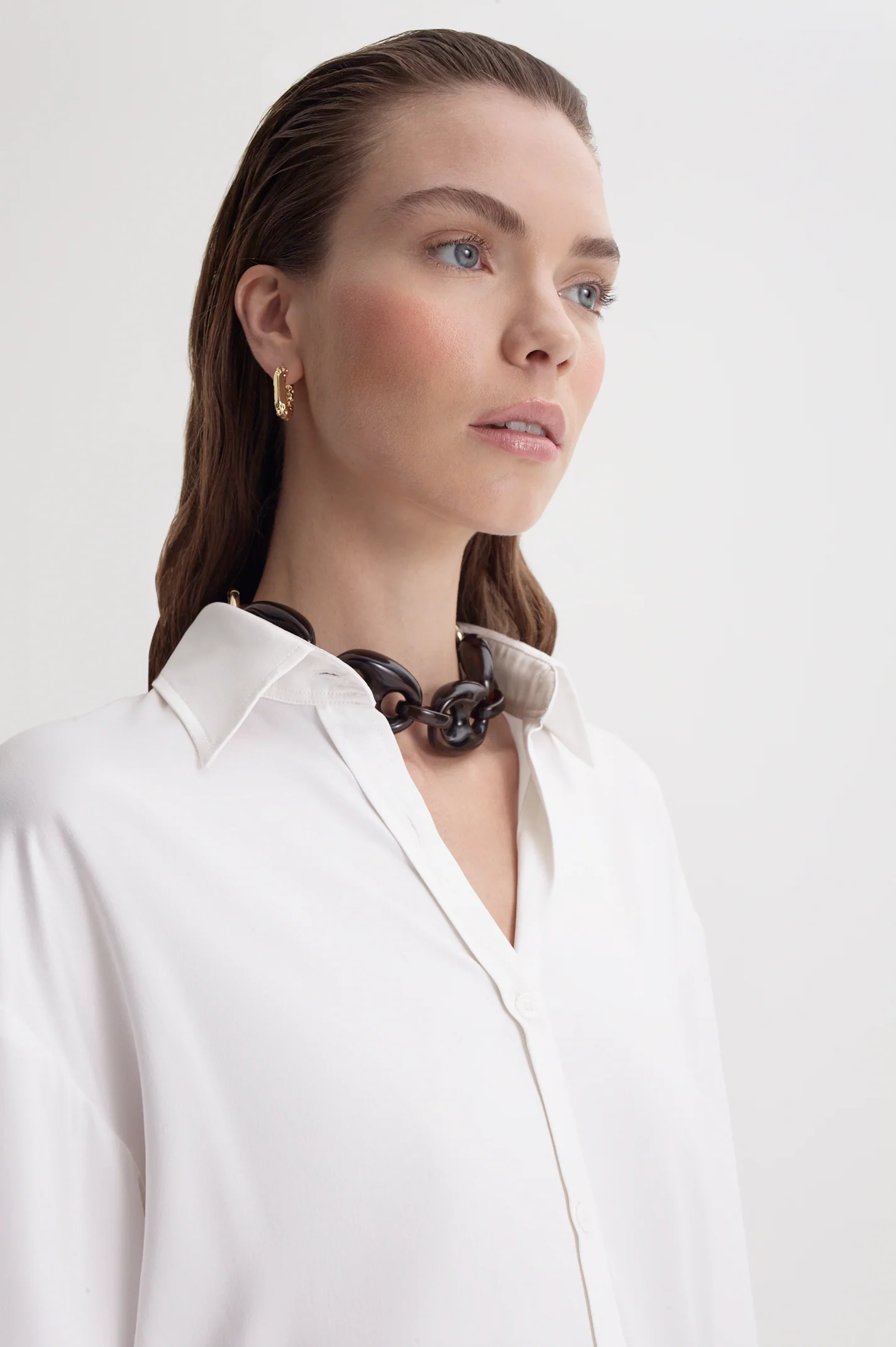 SUEDED SILK OVERSIZED SHIRT - Image 7