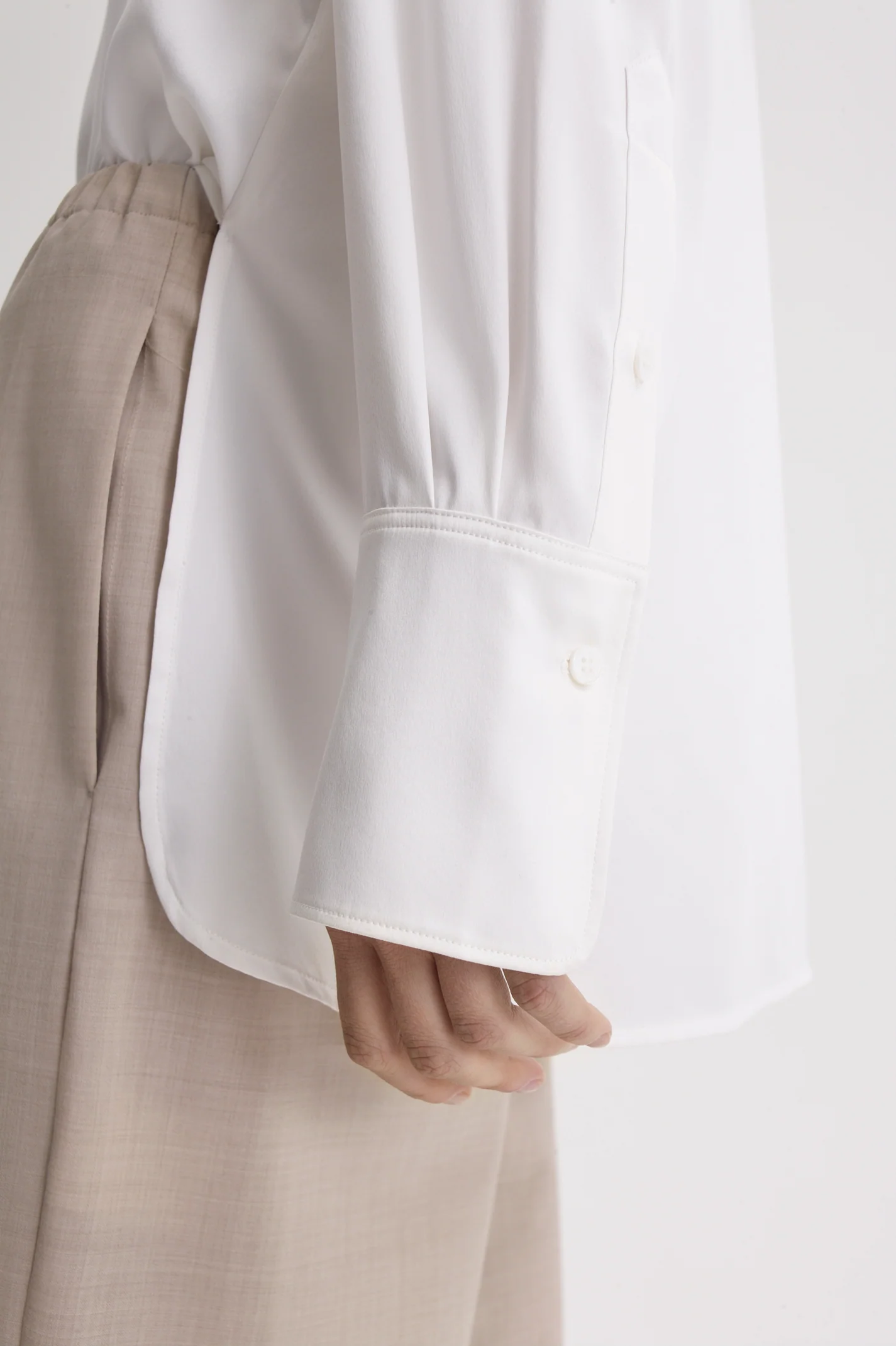 SUEDED SILK OVERSIZED SHIRT - Image 8