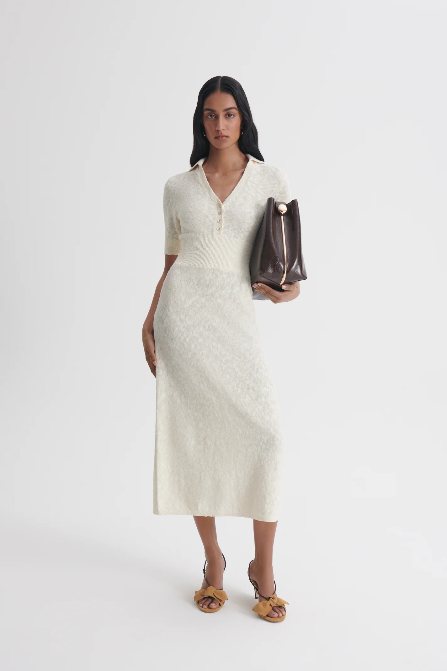 TEXTURED SHIRT DRESS - Image 3