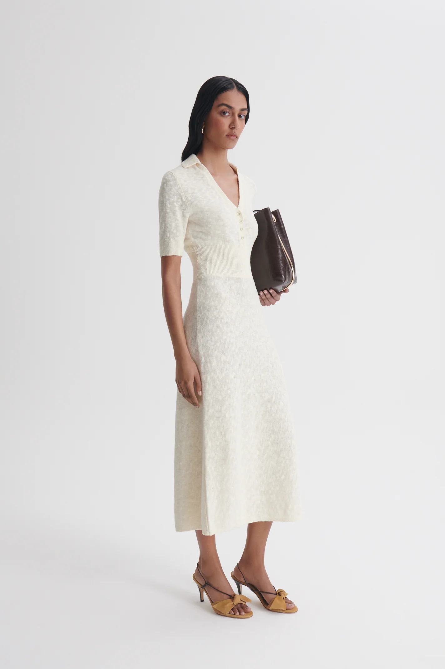 TEXTURED SHIRT DRESS - Image 4