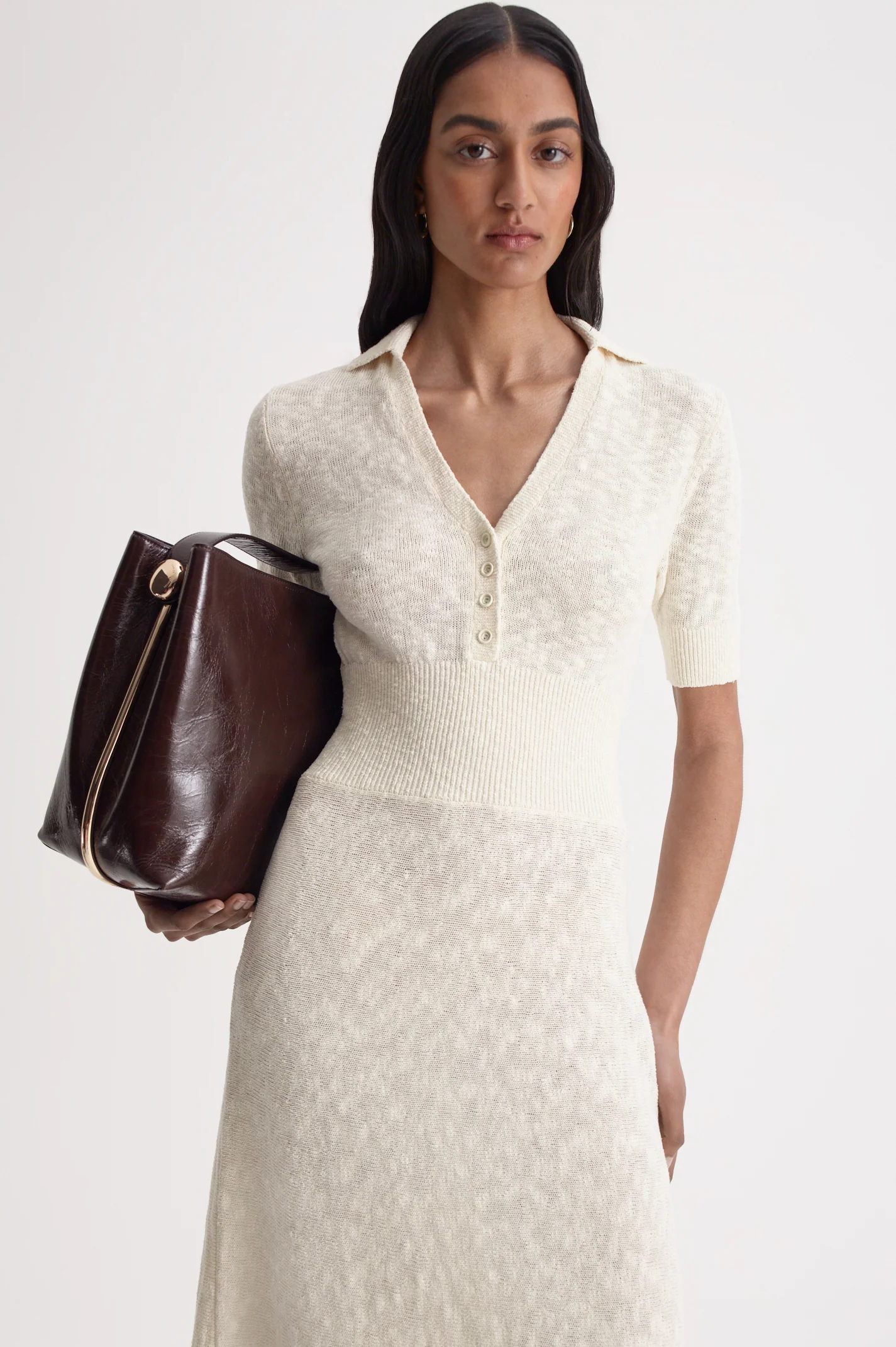 TEXTURED SHIRT DRESS - Image 6