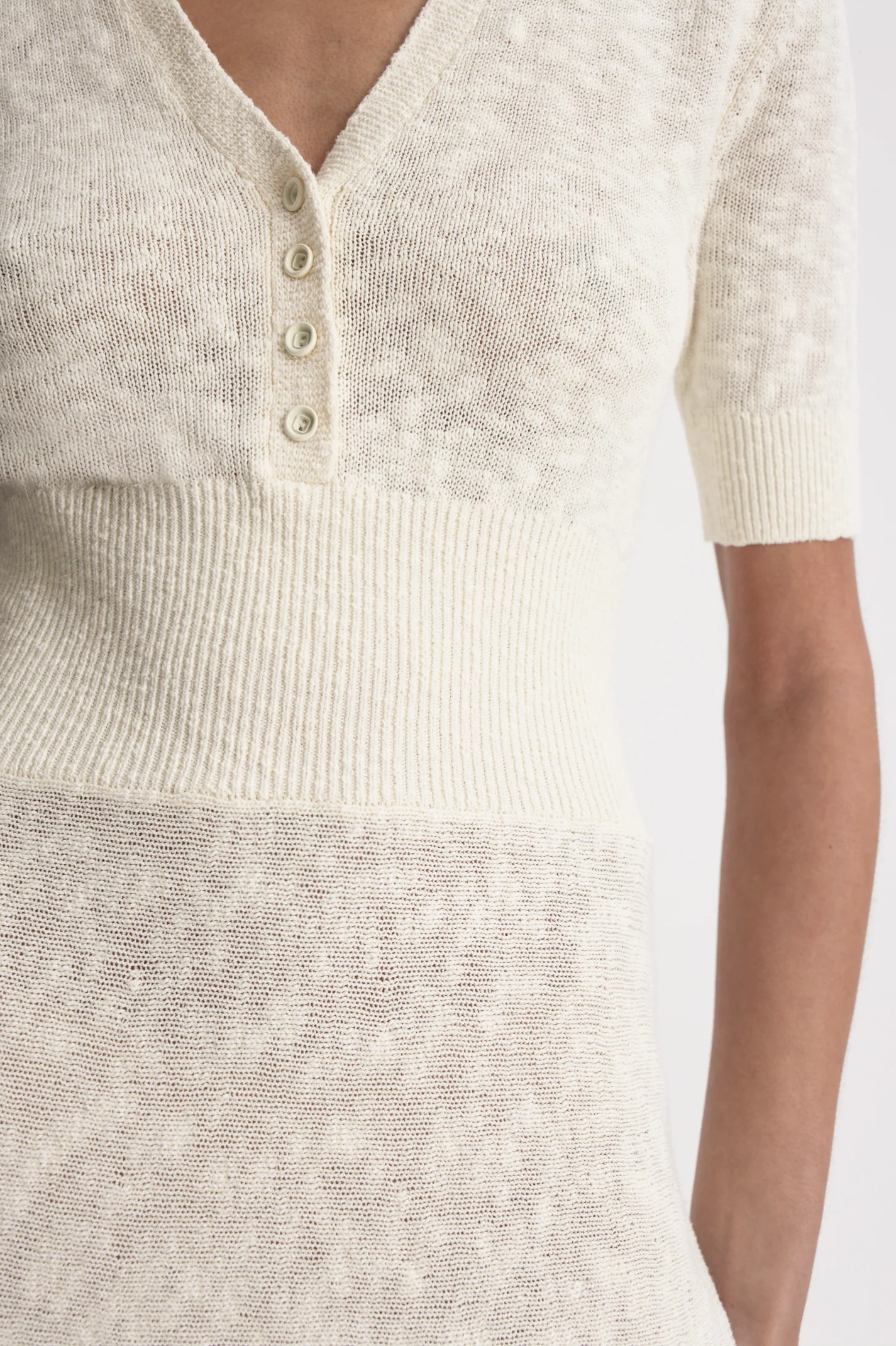 TEXTURED SHIRT DRESS - Image 7