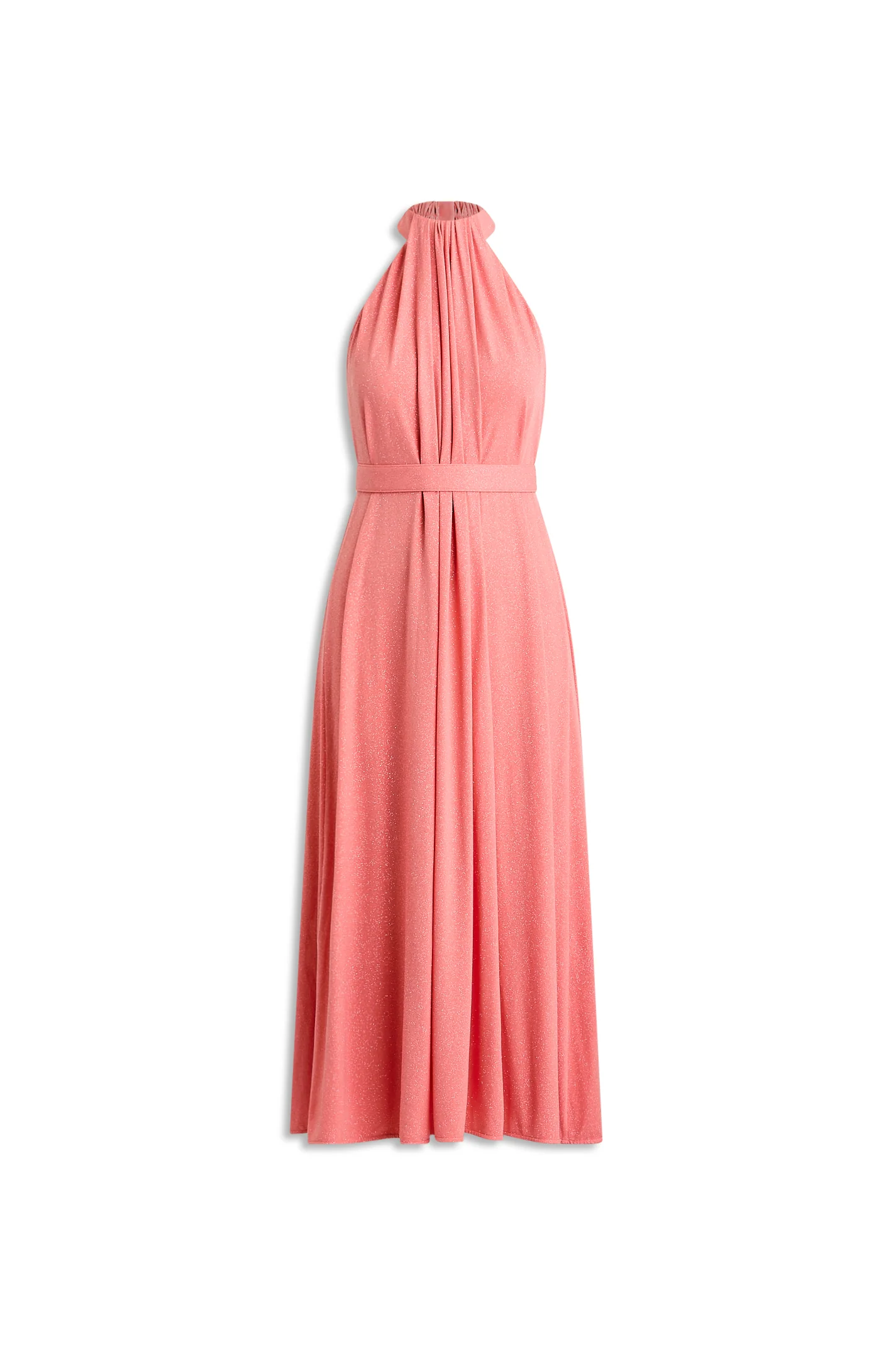 TINSEL TURBAN NECK GOWN