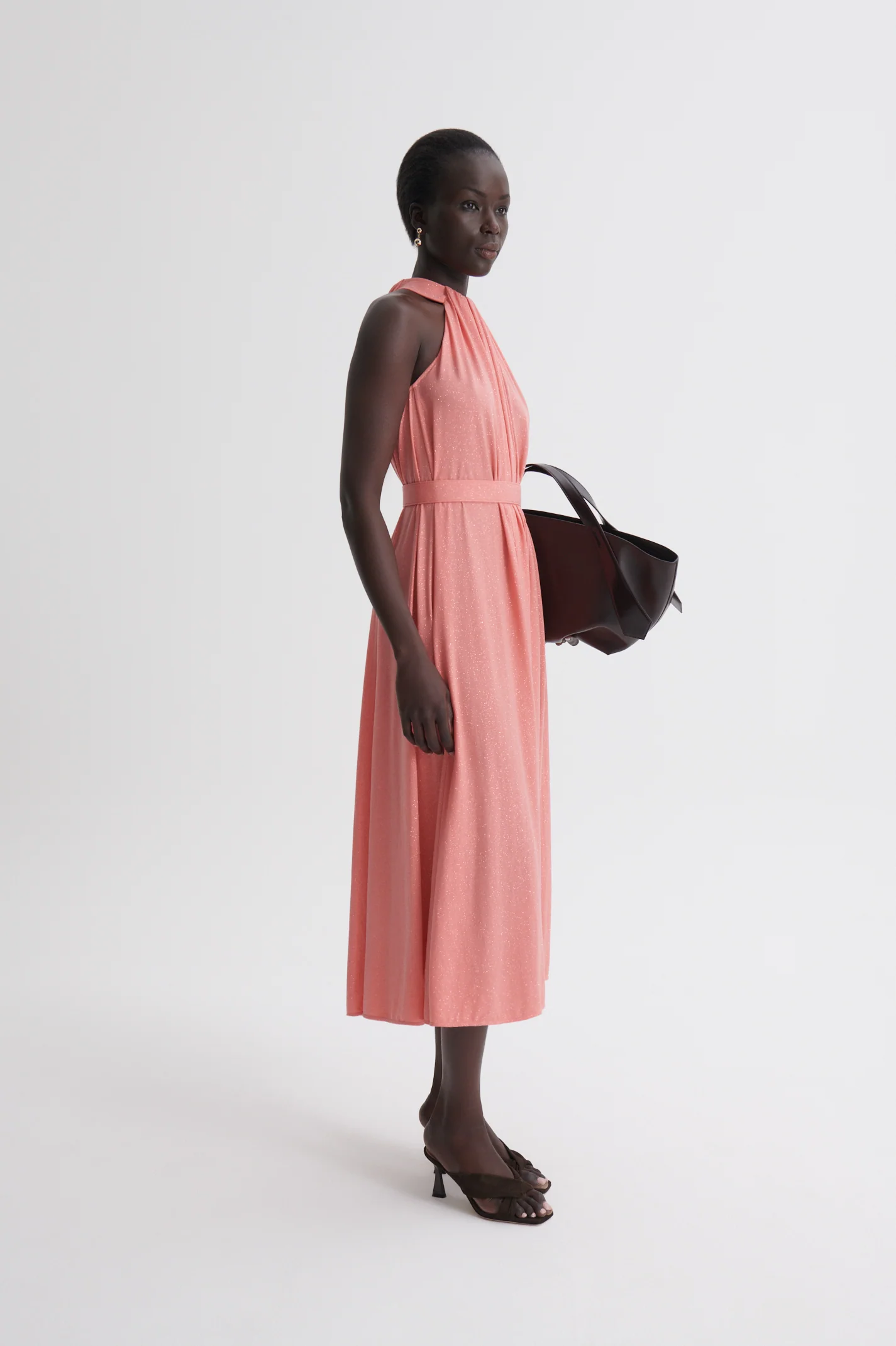 TINSEL TURBAN NECK GOWN - Image 5