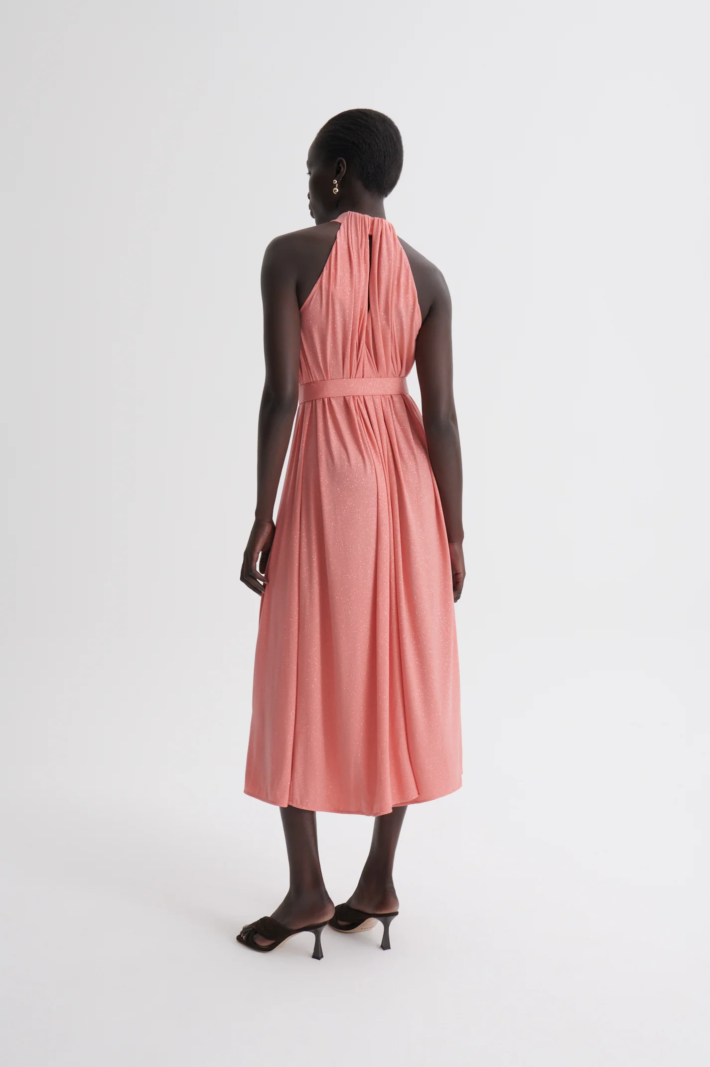 TINSEL TURBAN NECK GOWN - Image 6