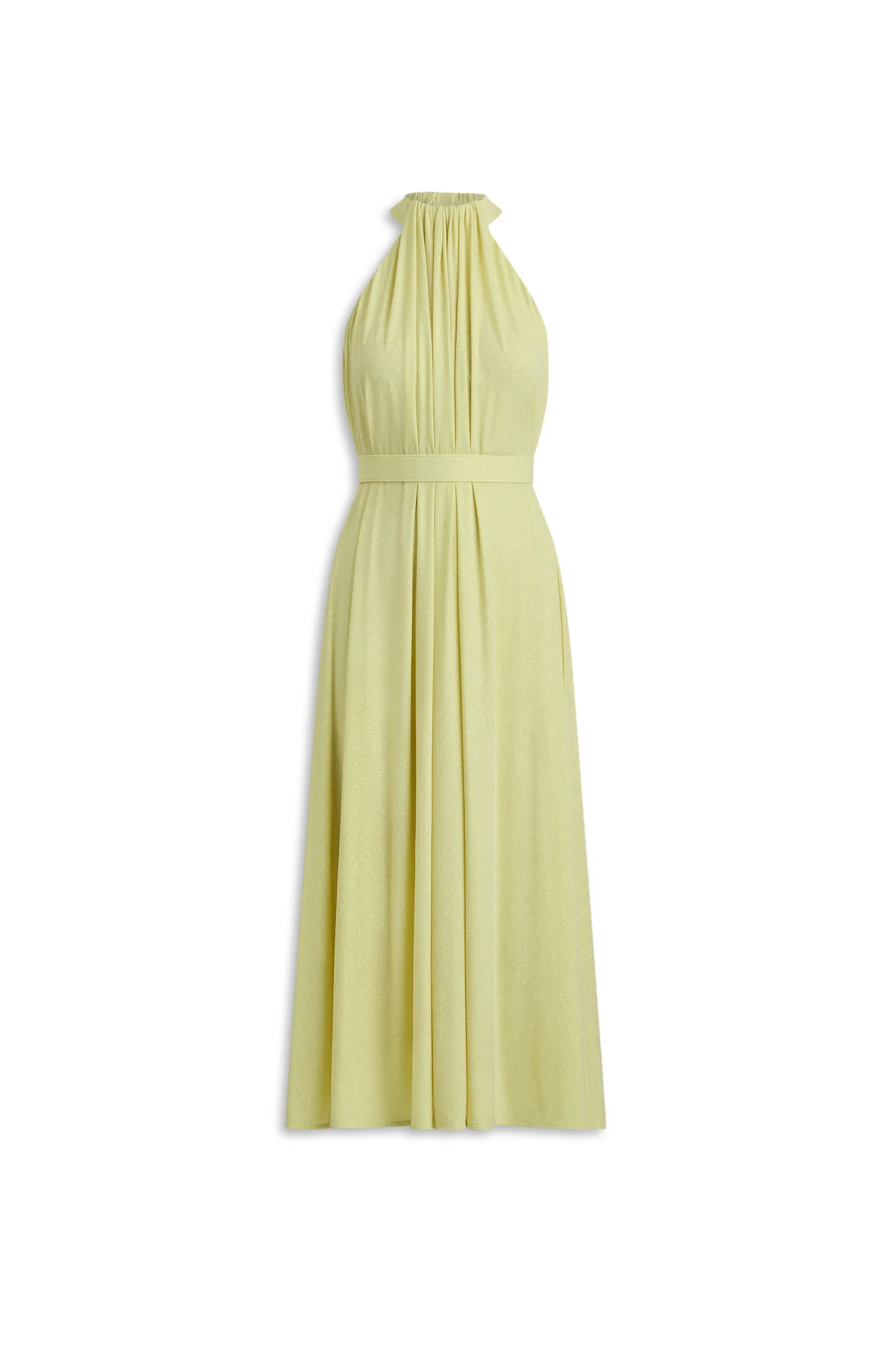 TINSEL TURBAN NECK GOWN