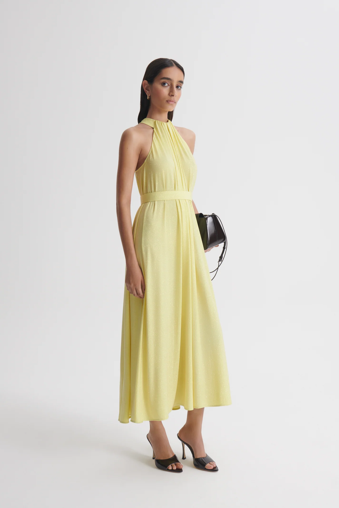 TINSEL TURBAN NECK GOWN - Image 4