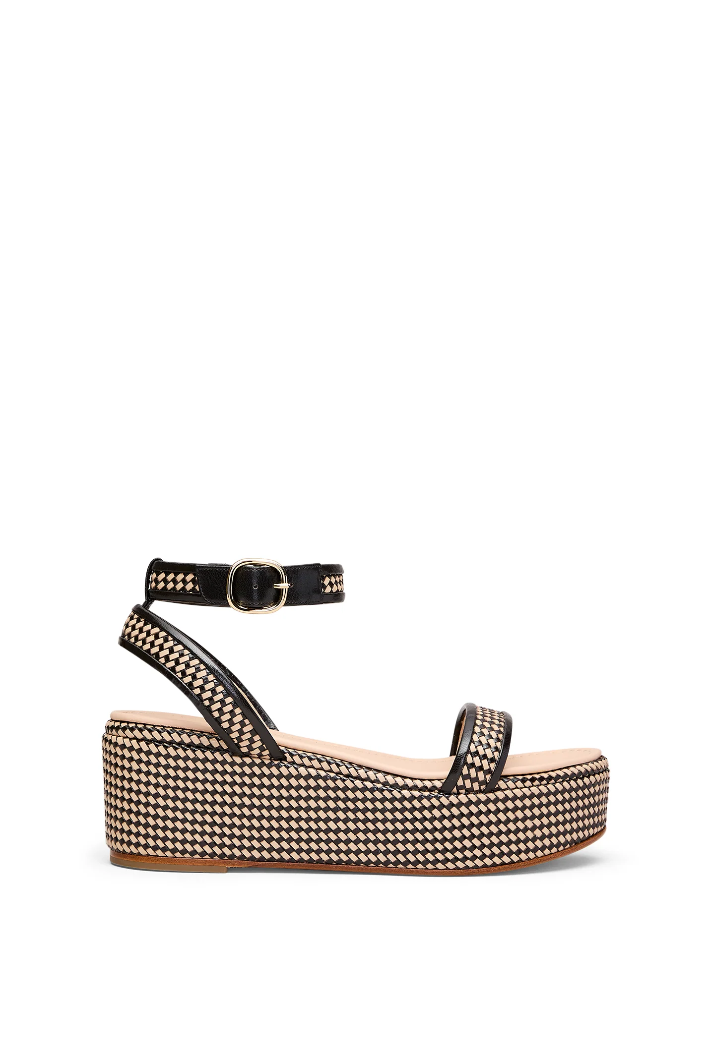 WOVEN LEATHER PLATFORM 6.5