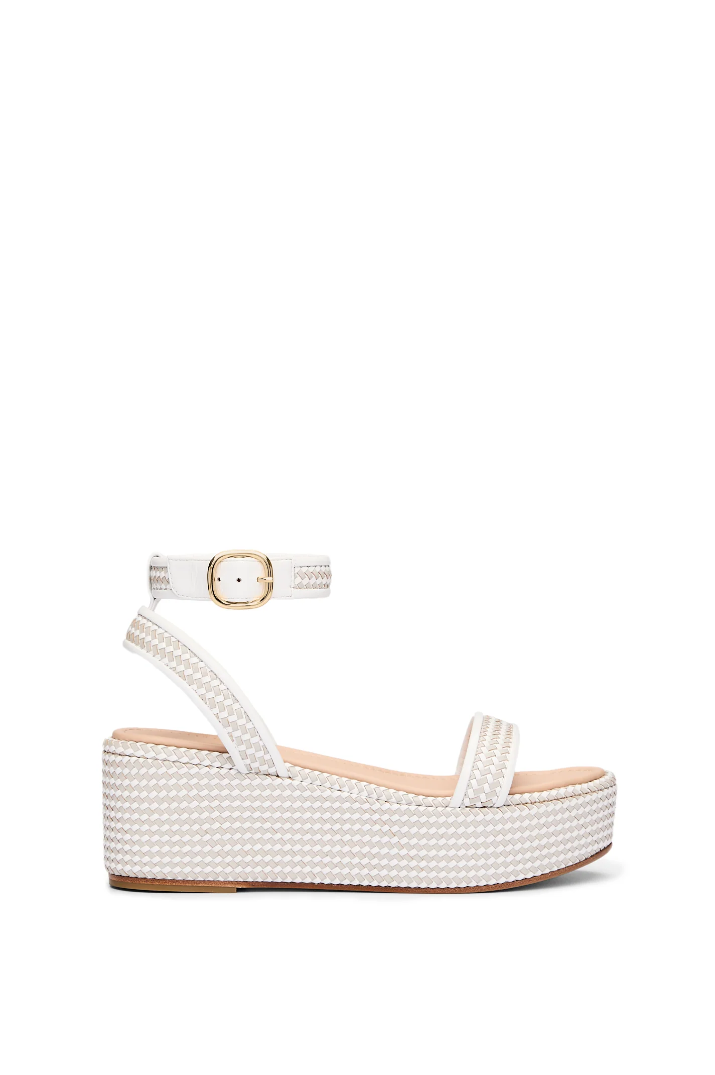 WOVEN LEATHER PLATFORM 6.5